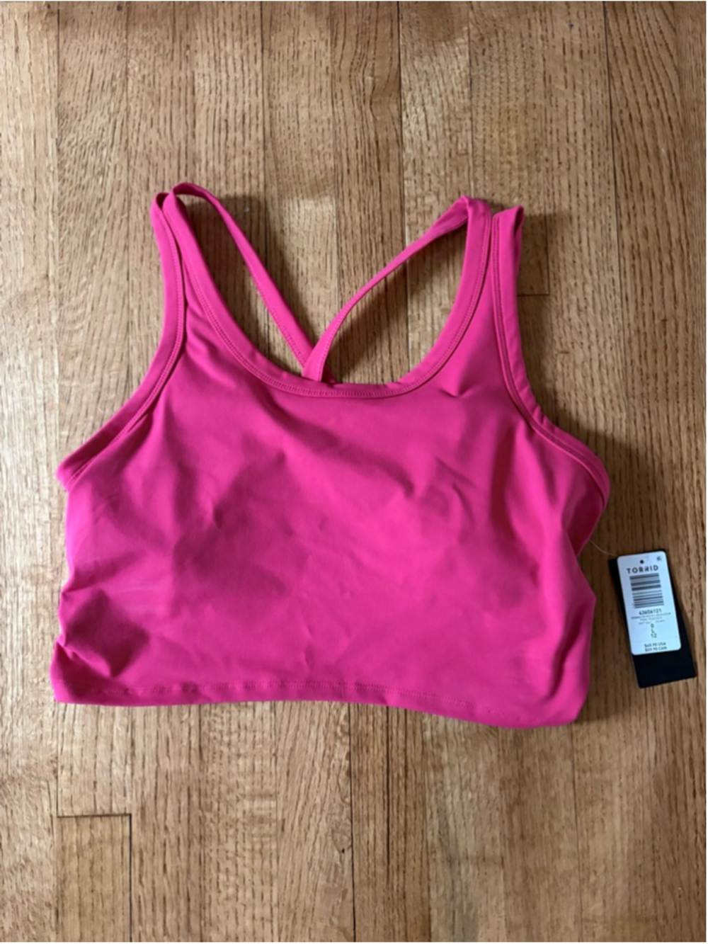 Torrid Pink Longline Active Bra Size 0 (12) NWT